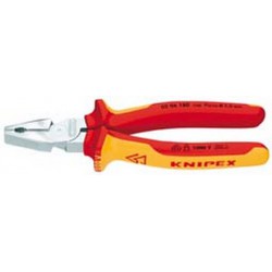 Pince universelle VDE, grande puissance, Long. : 180 mm, Capacité de coupe du Ø du fil dur 2,5 mm, Capacité de coupe du Ø de la corde à piano 2,0 mm