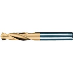 Foret hélicoïdal, queue cylindrique (série extra-courte), en acier à coupe rapide à 5 % de cobalt, type GU 500 DZ, Ø h8 : 2,50 mm, Long. totale 43 mm