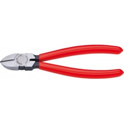 Pince coupante latérale, en acier électrique au vanadium, tête polie, poignées à gaine en plastique, Long. : 180 mm