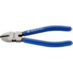 Pince coupante latérale, Acier Vanadium, tête polie, poignées à gaine en plastique, Long. : 160 mm