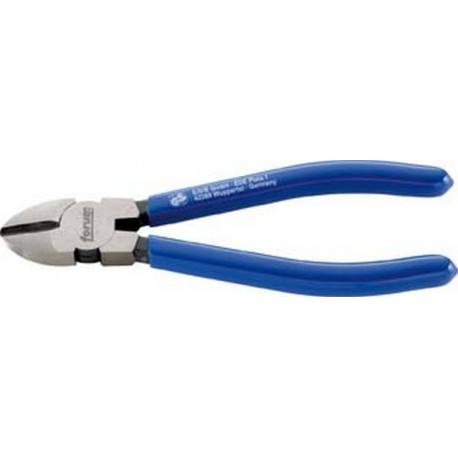 Pince coupante latérale, Acier Vanadium, tête polie, poignées à gaine en plastique, Long. : 160 mm