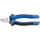 Pince coupante latérale, Acier Vanadium, tête polie, poignées à gaine en plastique, Long. : 180 mm
