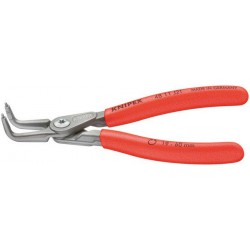 Pince à circlips intérieurs de précision, modèle courbé, Dimensions : J 01, Ø d'alésage 8-13 mm, Long. 130 mm