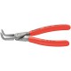 Pince à circlips intérieurs de précision, modèle courbé, Dimensions : J 11, Ø d'alésage 10-25 mm, Long. 130 mm