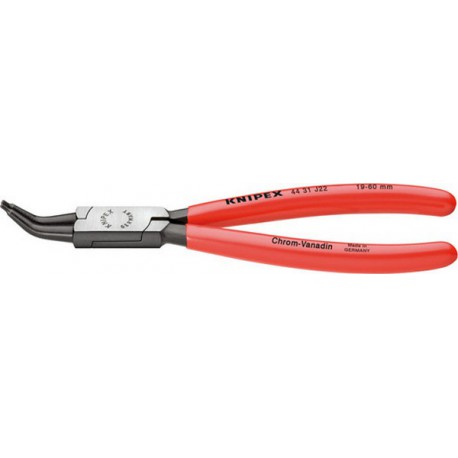 Pince à circlips intérieurs, modèle courbé, Dimensions : J 22, Ø d'alésage 19-60 mm, Long. 180 mm