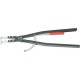 Pince à grands circlips intérieurs, modèle courbé, Dimensions : J 51, Ø d'alésage 122-300 mm, Long. 590 mm