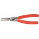 Pince de précision pour circlips intérieurs, becs droits, Dimensions : J 4, Ø d'alésage 85-140 mm, Long. 320 mm