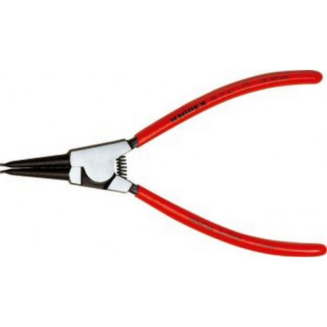 Pince pour circlips extérieurs, modèle droit, en acier inoxydable au chrome vanadium, pointes antidérapantes, Dimensions : A 1, Ø d'arbre 10-25 mm