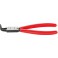 Pince à circlips intérieurs, courbée, en acier inoxydable au chrome vanadium, pointes antidérapantes, Dimensions : J 31, Ø d'alésage 40-100 mm