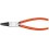 Pince pour circlips intérieurs, modèle droit, en acier inoxydable au chrome vanadium, pointes antidérapantes, Dimensions : J 1, Ø d'alésage 12-25 mm