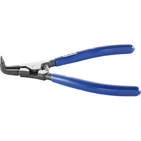 Pince pour circlips extérieurs, courbée, en acier au chrome vanadium, Dimensions : A 31, Ø d'arbre 40-100 mm, Long. 250 mm
