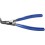 Pince pour circlips extérieurs, courbée, en acier au chrome vanadium, Dimensions : A 31, Ø d'arbre 40-100 mm, Long. 250 mm