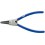 Pince pour circlips extérieurs, modèle droit, en acier au chrome vanadium, Dimensions : A 3, Ø d'arbre 40-100 mm, Long. 225 mm