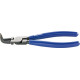 Pince pour circlips intérieurs, courbée, en acier au chrome vanadium, Dimensions : J 11, Ø d'alésage 12-25 mm, Long. 140 mm