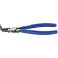 Pince pour circlips intérieurs, courbée, en acier au chrome vanadium, Dimensions : J 21, Ø d'alésage 19-60 mm, Long. 180 mm