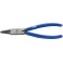 Pince pour circlips intérieurs, modèle droit, en acier au chrome vanadium, Dimensions : J 2, Ø d'alésage 19-60 mm, Long. 180 mm