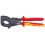 Coupe-câble VDE, tête vernie, Long. : 280 mm, Ø de la capacité de coupe 52* mm, Section du conducteur 380 mm²