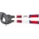 Coupe-câbles avec poignées télescopiques, Ø de la capacité de coupe : 100 mm, Section du conducteur 960 mm², Long. 680-880 mm