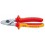 Coupe-câbles VDE, tête chromée, poignées à gaine en plastique, Long. : 165 mm, Ø de la capacité de coupe 15 mm, Section du conducteur 50 mm²
