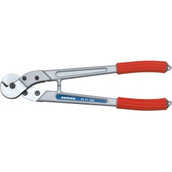 Coupe-fils et coupe-câbles, Long. : 445 mm, Capacité de coupe du Ø du câbles métalliques 10 mm