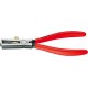 Pince à dénuder, tête polie, poignées à gaine en plastique, acier spécial à outils KNIPEX, Long. : 160 mm