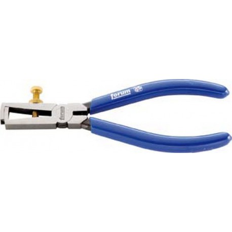 Pince à dénuder, tête polie, poignées à gaine en plastique, acier au chrome vanadium, Long. : 160 mm, Valeurs de dénudage du Ø 5 mm