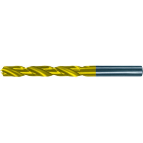 Foret hélicoïdal avec queue cylindrique, en acier à coupe rapide, type N, DIN 338, surface avec revêtement TiN, Ø h8 : 4,90 mm, Long. totale 86 mm