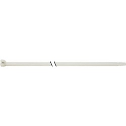 Colliers plastiques avec nez acier, Long. x Larg. : de bande : 360 x 7,5 mm, Ø de faisceau 101 mm