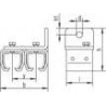 HELM 501D Manchon double fixation murale Galva