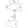 KWS 1015 Blocage portière acier inoxydable Dauermagnet