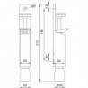 KWS 1081 Blocage portière 30mm Hub,silb.elox.St.gr