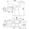 KWS 1307 Arret portail 106mm aufschraubbar, sol