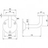 KWS 4525 Soutien 75 mm Distance du mur