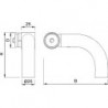 KWS 8309 Support d'extrémité porte .Ø 35x1,5 mm Rohr,RS