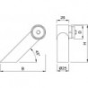 KWS 8362 Support d'extrémité porte Ø 35x1,5 mm RS