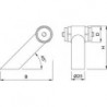 KWS 8364 Support d'extrémité porte Ø 35x1,5 mm Rohr,RS