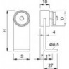 KWS 8391 Support d'extrémité porte Ø 35x1,5 mm Rohr,WS