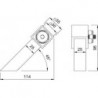 KWS 8703 Support d'extrémité porte pour30x30x2 mm Rohr,KS