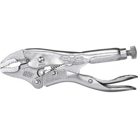 Pince-étau à embouts courbés, IRWIN, Long. : 175 mm, Capacité de serrage 38 mm