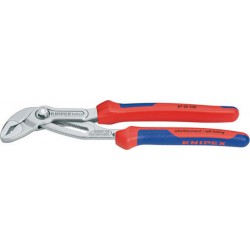 Pince multiprise à crémaillère Cobra®, tête chromée, poignées à gaines en plastique multicomposants, Long. : 250 mm