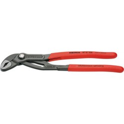 Pince multiprise à crémaillère Cobra®, tête polie, poignées à gaines en plastique antidérapantes, Long. : 150 mm