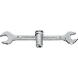 Clés en croix express, Cote s/plats : 17 x 19 mm, Long. 220 mm