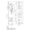Serrure porte PZ,E92,VK8,D18,24kt,DL/DR
