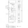 Serrure pour porte coulissante PZ,E72,VK8,D40,24kt,DL/DR