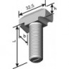 Vis a tete Hook MS 40/22 4.6 galZn M10x 50 (Par 100)