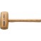 Maillet de plombier, Long. de la tête de frappe : 120 mm, Ø de la tête 60 mm