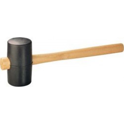 Maillet en caoutchouc, Taille : 2, Ø de la tête 64 mm