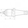 Mandrin universel AKL D2080 1-16mm SK50 Albrecht
