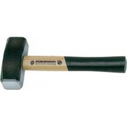 Marteau de forge à deux pannes, manche en caryer, Poids : 2000 g
