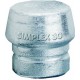 Embout massette Simplex, métal doux, dur, Ø de la tête : 60 mm